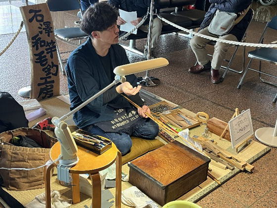 三好氏による実演